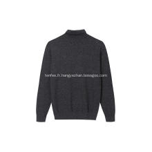 Pull à col roulé basique en tricot pour hommes